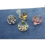 4 Glass Paperweights