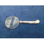 Silver handled magnifying glass, Sheffield 1916 (Cooper Bros)