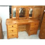 Pine Dressing Table 54 1/2 inches wide 29 tall 17 deep