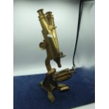 Brass Microscope W HEATH LONDON