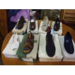 8 Pairs of assorterd footwear 6 size 10 one 10 1/2 and one 44 ( mostly new some lightly worn )