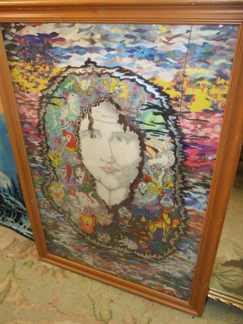 Mystical Picture and Indian Girl Wall Hanging