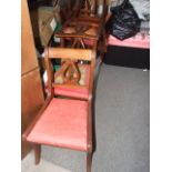 Set of 6 Dining Chairs with lift out seat pads