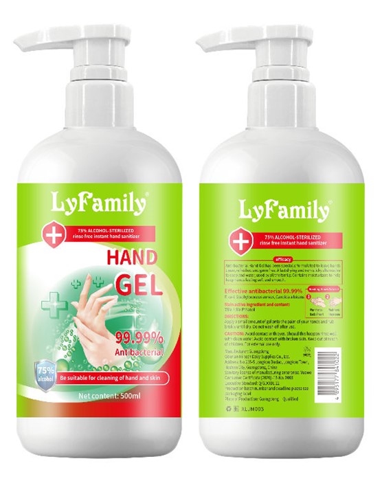 75% Alcohol leave-on hand gel