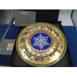 Rosenthal Versace 1998 Christmas plate, limited edition 8879/15000, boxed with certificate