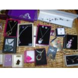 ASSORTED COSTUME JEWELLERY MANY PIECES BOXED