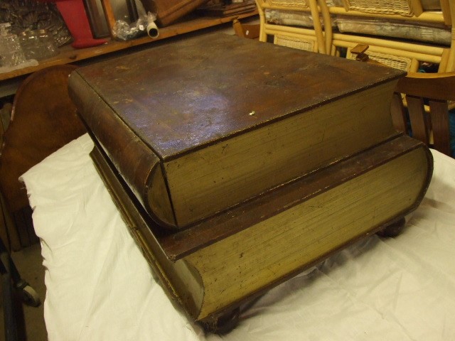 Nest of Books Coffee Table with drawers 40 x 26 inches 17 tall