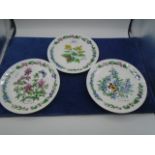 Royal Worcester Limited Edition Herb plates to include Black Mustard, Wild Thyme and Rosemary
