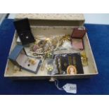 Box of costume jewellery