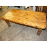 Large Pine Coffee Table 24 1/2 x 48 inches 18 tall