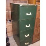 Office-Ryman 4 Draw Metal Filing Cabinet 52 x 18 1/2 inches