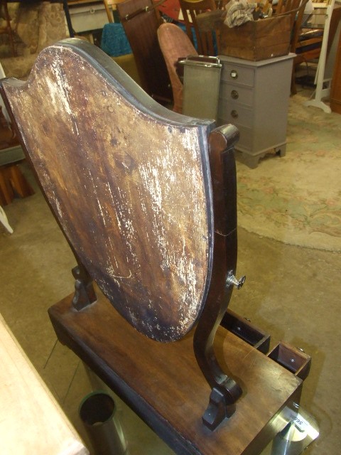 Antique Dressing Table Swing Mirror with 3 Drawers - Image 3 of 3