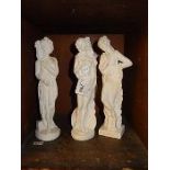 Plaster figures