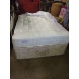 Double Drawered Divan with mattress ( no headboard )