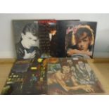 5 x David Bowie albums -( A/F scratched ) Ziggy Stardust, Hero's, Diamond Dogs, etc...