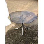 Glass Top table with metal frame