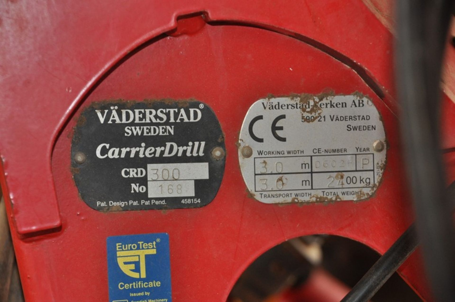 Vaderstad Carrier drill 3m (set up for maize & beans but can easily be returned to standard - Image 5 of 5