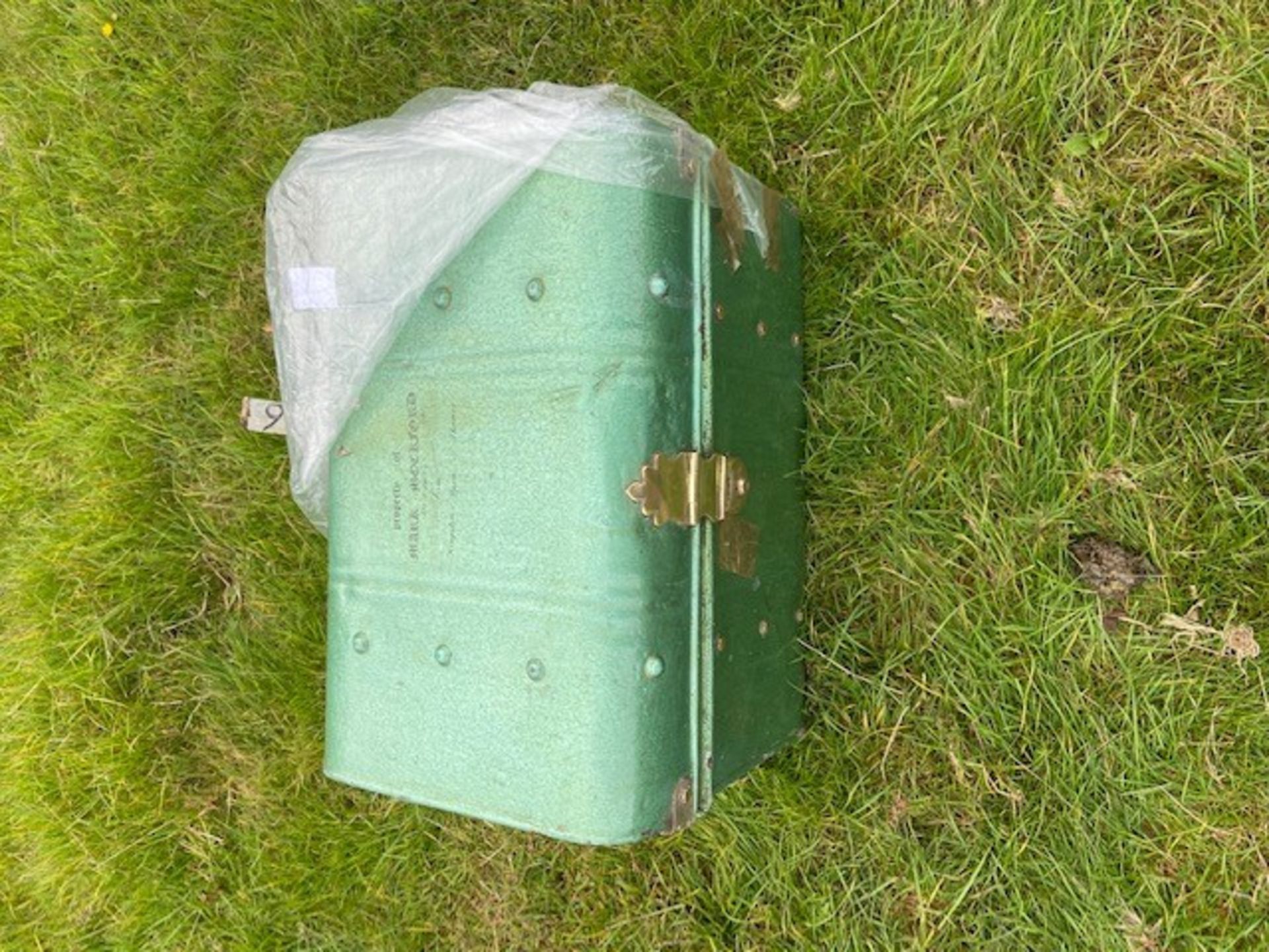 Vintage metal trunk