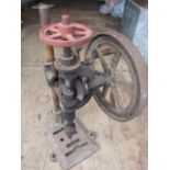Vintage Cast Iron Union Bench Drill 22 inches tall