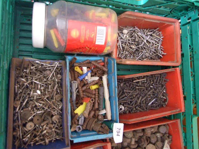 Crate of Screws , Rivets etc etc ( crate not included ) - Image 2 of 4