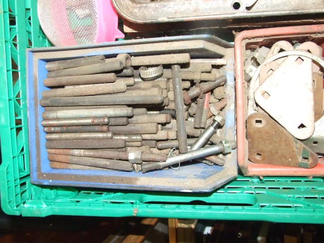 Crate of garage odds screws , nails etc ( crate not included ) - Image 2 of 6