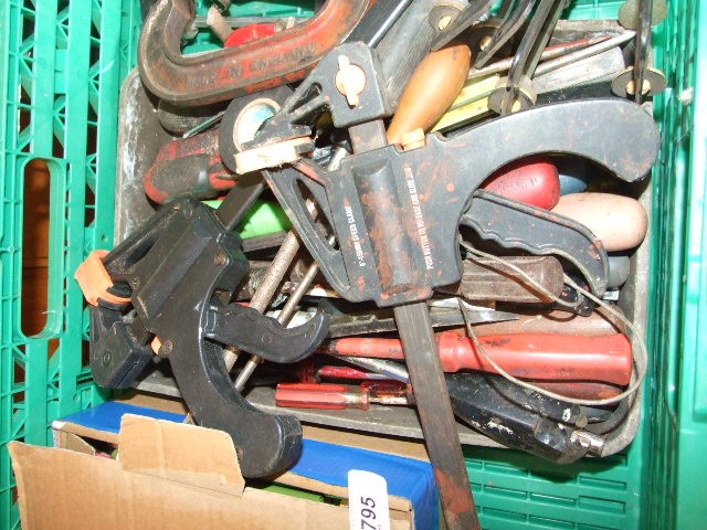 Box of Clamps , Screwdrivers etc etc - Image 4 of 5