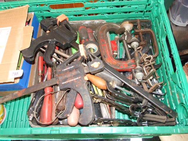 Box of Clamps , Screwdrivers etc etc - Image 2 of 5