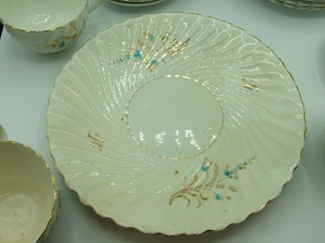 Tea Set comprising of Sandwich Plate , 6 Side Plates , 6 Cups , 5 Saucers - Image 2 of 5