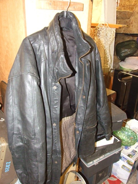 Leather Coat size M