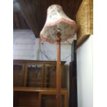Wooden Standard Lamp ( wiring cut off )