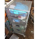 Metal Drawer unit and contents