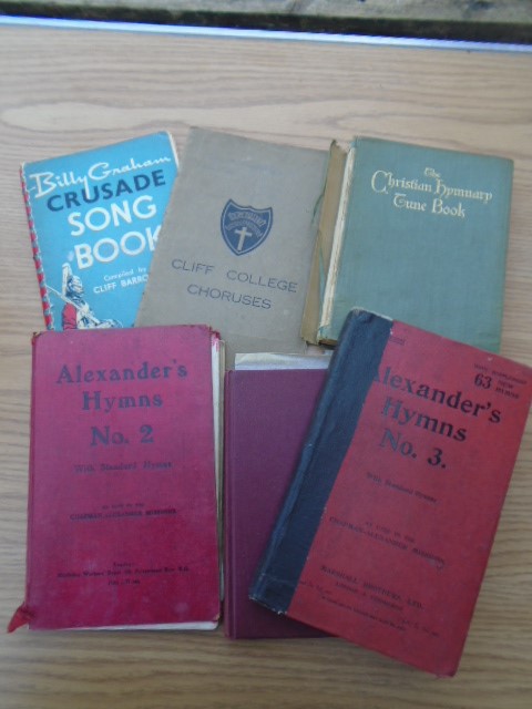 Collection of vintage hymn and song books to incl Alexander's Hymns No.2 and No.3 and Billy Graham