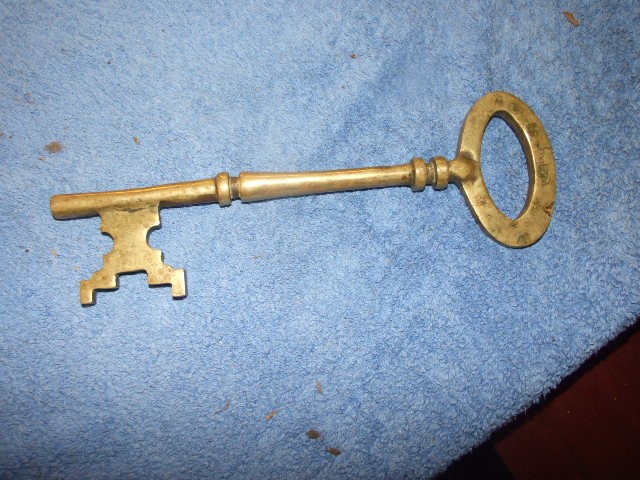 Brass Key 13 inches long