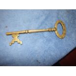 Brass Key 13 inches long