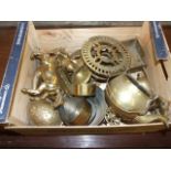 Box of Assorted Brass Ornaments