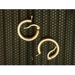 Pair 9ct earrings 3.5 grams