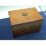 Antique 2 Compartment Tea Caddy