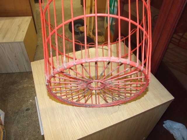 Vintage Metal Shop Display Basket - Image 3 of 3