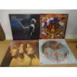 Case of 47 vinyl LP's incl 3 picture discs and case