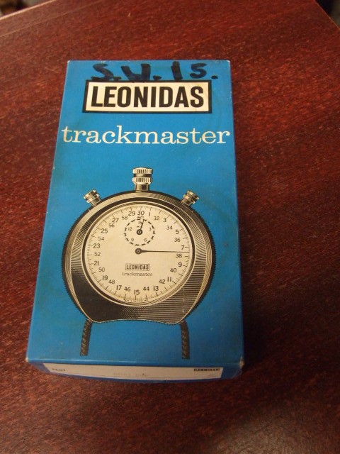 Leonidas Track master Stop Watch with instruction booklet