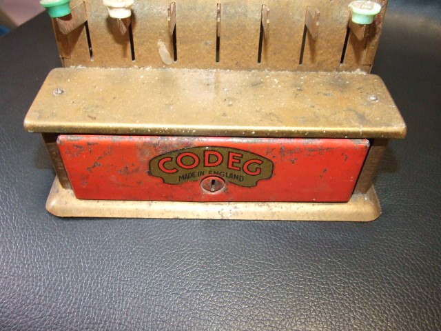 Vintage Metal Codeg Childs Cash Register - Image 3 of 8