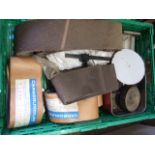 Crate of Workshop Sundries including Abrasive cloth etc ( crate not included )