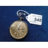 Ladies silver pocket watch, marked 935 K&Co 96690