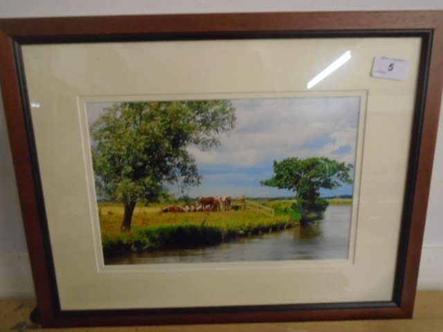 Framed photos of the River Yar and a Broadland scene (2) - Image 3 of 3