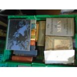 Crate of books to incl Churchill - World Crisis Volume 1, Odhams press