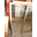 Gilt Framed Mirror 14 x 40 inches