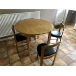 Modern dining table and 4 chairs