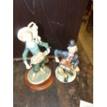 2 Organ Grinder Figures