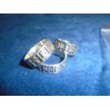 3 Sterling Silver rings with Irish Symbols
