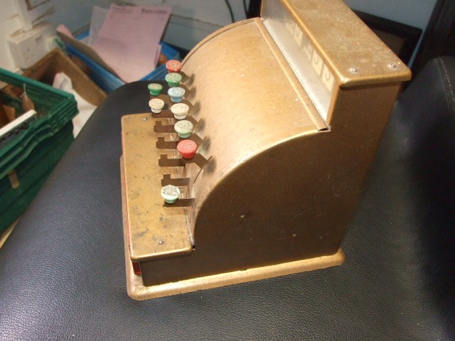 Vintage Metal Codeg Childs Cash Register - Image 4 of 8